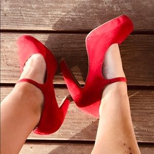 Red high heels